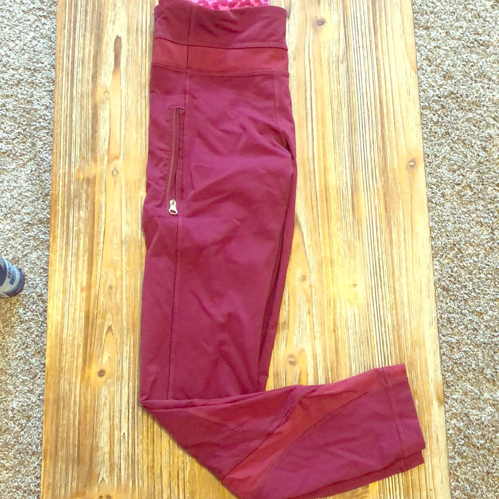 Lululemon fast and free 3/4 lengths crop size 4